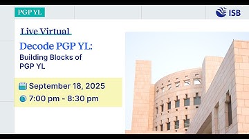 Decode PGP YL:  Programme Building Blocks | September 18, 2025