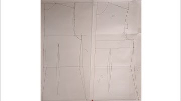 How to draft a basic bodice block (flat pattern) #pattern #vimeo #youtube #bodiceblock #fashion