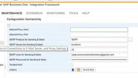 SAP Business One Integration Framework   How To   use papercut as local smtp server and email viewer