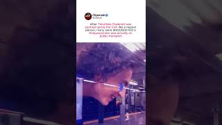 Details Timothée Chalamet Took the Train Like Everyone Else and Fans Were Shocked #TimotheeChalamet #emmys News