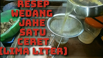 RESEP DAN CARA BUAT SATU CERET WEDANG JAHE