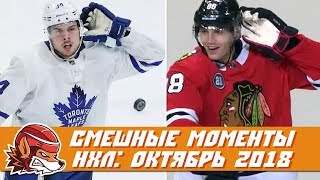 Самые курьёзные и смешные моменты НХЛ: октябрь 2018