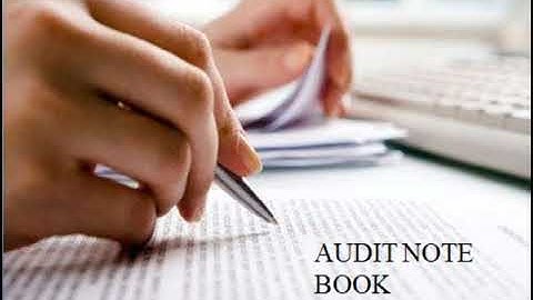 Audit note book