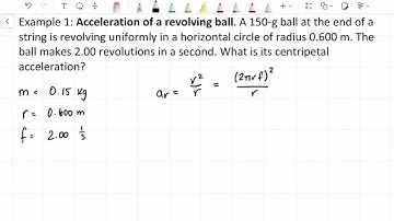 5.1 Example 1: Acceleration of Revolving Ball