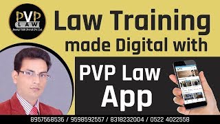 #Law #LawLectures #PVPLaw Law Training made Digital with PVP Law App | Pankaj Kumar Tripathi