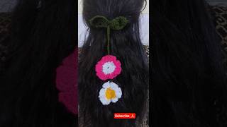 crochet floral paranda #crochet hair band #colourful hair tie #🌸🌼🌻🧶🧵🪡