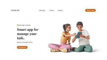 How To Make A Website Landing Page | Website Design Using HTML & CSS
