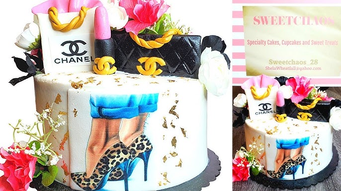 Wrap a Cake with Edible Images  Louis Vuitton Inspired Cake 