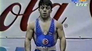 Frank Rothwell's Olympic Weightlifting History Halil Mutlu 1994 WR C+ Jerk.wmv