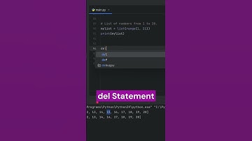 Removing Elements From Python Lists | Python Shorts