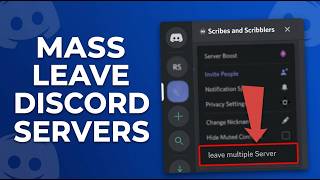 How to Leave ALL Discord Servers at Once! (FAST & SAFE)
