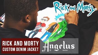 5 Easy Steps to Painting a Denim Jacket | Rick and Morty x Bad Boys | Angelus