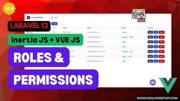 Laravel 12 + Vue JS + Spatie Roles & Permissions