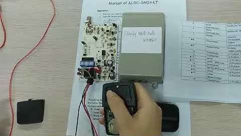 RC SM24 LT compatible for Brand ID 15 times Stanley multi code 310mhz operate video