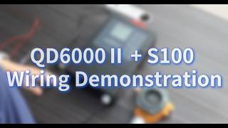 QD6000Ⅱ+S100 (4-20mA splitter) wiring video and controller search probe video