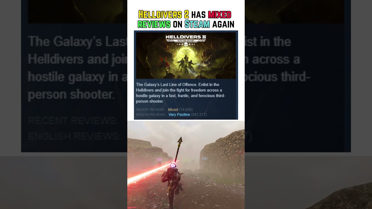 Helldivers 2 has mixed reviews on Steam again - Helldivers 2 