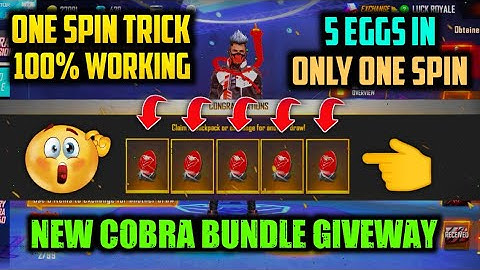 HOW TO GET COBRA RAGE BUNDLE IN 500 DIAMONDS | NEW COBRA BUNDLE ONE SPIN TRICK |COBRA BUNDLE GIVEWAY