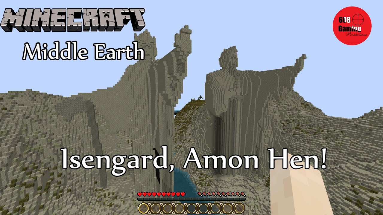 Minecraft Middle Earth Tour: Isengard, Amon Hen! - YouTube