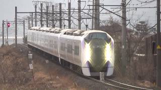 【E353系特急あずさ】5号新宿→南小谷　3号千葉→松本　2020.3.21/ あずさ33号　車掌さんが警笛を鳴らしてくれました(^^;)／あずさ50号松本→千葉　3.22　中央東線東町踏切を通過‼️