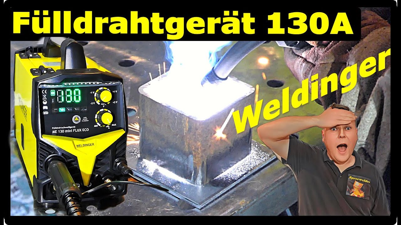 Fülldraht Schweißgerät | Weldinger ME 130 mini FLUX eco im Test