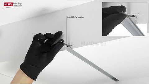 KLUŚ Design - GIZA-LL-T, GIZA-LL-UST extrusions - a line of LED light, built into the ceiling plane.