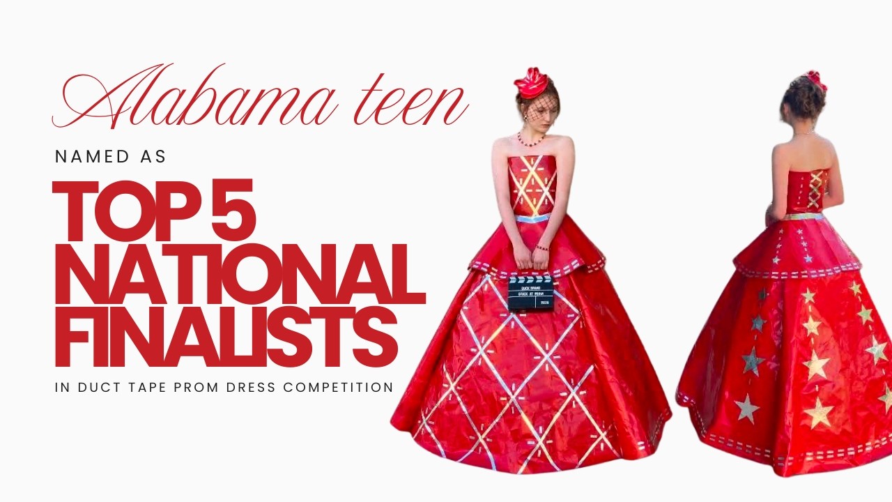 duct tape prom dresses Odenville teen finalist in national dress competition externalID:C7056 Freebird Women's Woodland Beige Prom scholarship contest winners Length:31