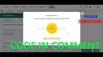 GFG POTD 01/06/2024 IN C++ MOST IMPORTANT INFORMATION | CODE IN COMMENT #geeksforgeeks #gfg #potd