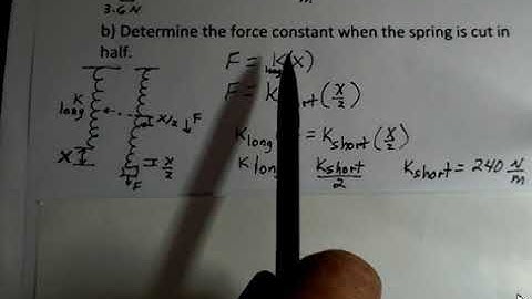 Spring Cut In Half, New Force Constant
