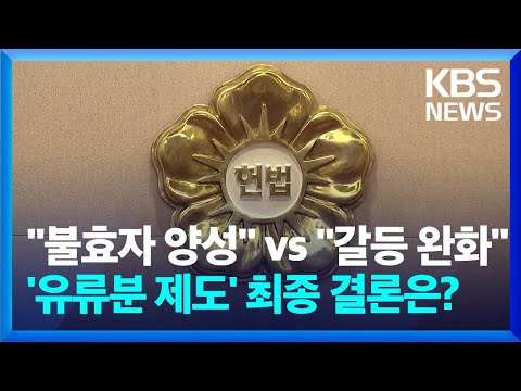 &quot;불효자 양성법&quot; vs &quot;상속 갈등 완화&quot;…유류분 제도 위헌 여부 오늘 결론 / KBS  2024.04.25.