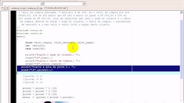 aula 1031 Algoritmos e Logica de programação   Exerc  SE desconto C