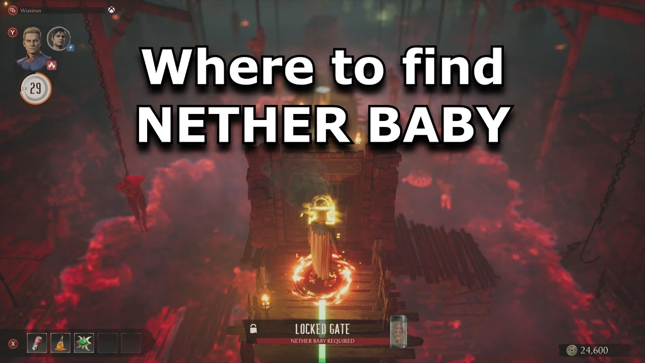 MK1 Invasions - Location of NETHER BABY in the Flesh Pits mesa