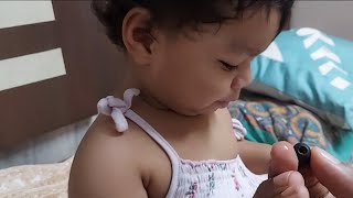 Baby swallowed earphone rubber| baby wokeup at 4 AM | baby wokeup eary morning |#twinbabyvideos