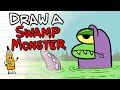 Draw a swamp monster named bill