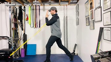 Band Zercher Split Squat