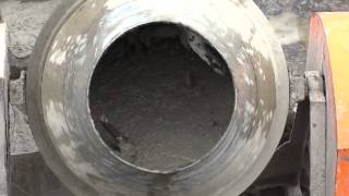 New roof - inside the concrete mixer ...