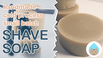 Making our clay shaving soap recipe (cold process method): bentonite clay soap recipe for shaving!