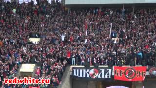 Спартак - цска 07.10.2012, Перфоманс фанатов в Лужниках