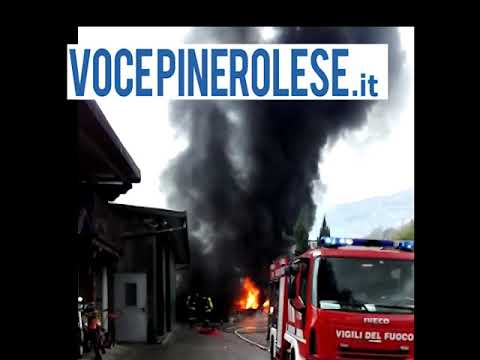 Video incendio Villar Perosa Lacroce