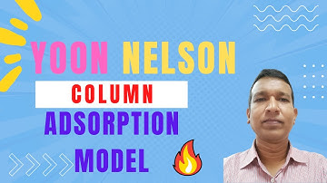 Yoon Nelson column adsorption kinetic model