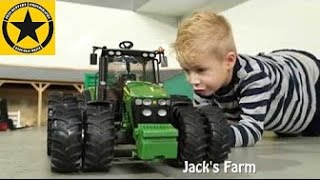 Bruder John Deere Tractor Bruder 2020 - Fliegl Fanhänger