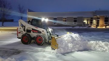 Bobcat A770 and HLA snow wing Bobcat toolcat and sweeper