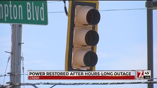 Power restored following Greer outage