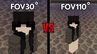 ถ้าเล่น Minecraft pvp ด้วย FOV30 vs FOV110 จะเป็นยังไง!?
