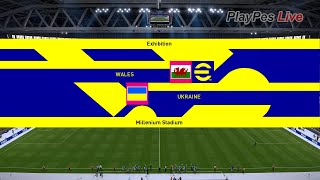 eFootball PES Gameplay - Wales vs Ukraine - WCQ Final - Full Match & Goals