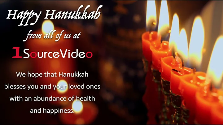 Have A Happy Hanukkah, From All Of Us At 1SourceVideo!