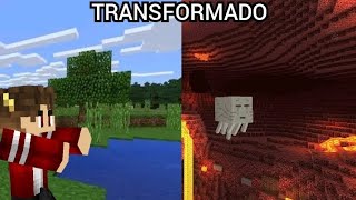 Eu TRANSFORMEI o OVERWORLD no NETHER em 24 HORAS... - SURVIVAL PLAYER EP.6