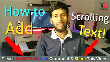 How to Add Scrolling Text in Video Using Camtasia 9 || [Bangla Tutorial]