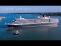 Queen Victoria and Britannia Leaving Port of Southampton - Plus Seagull attack