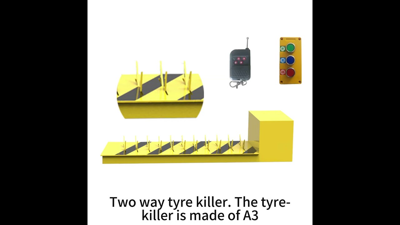 JKDCSECURITY - JKDC-9004 - Cost-Effective Remote control spike roadblock Two way tyre killer
