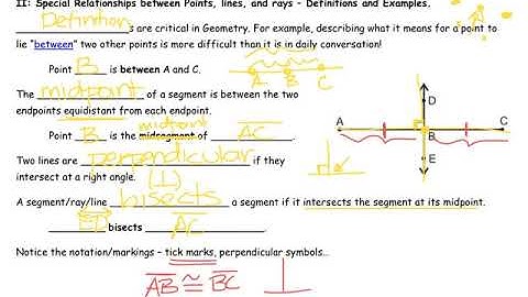 Unit 1 Video Points, Lines and Planes Part 2